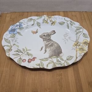 Pier 1 Sofie The Bunny Rabbit Serving Platter Easter oval platter centerpiece